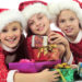 kids with holiday gifts