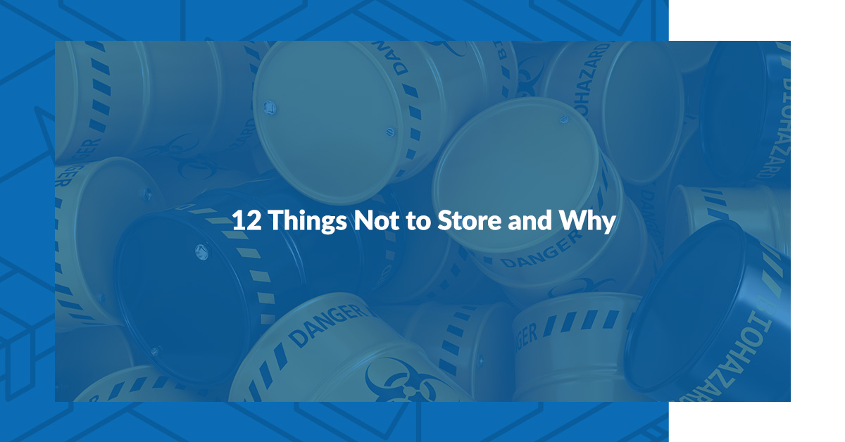 12 Things Not to Store and Why
